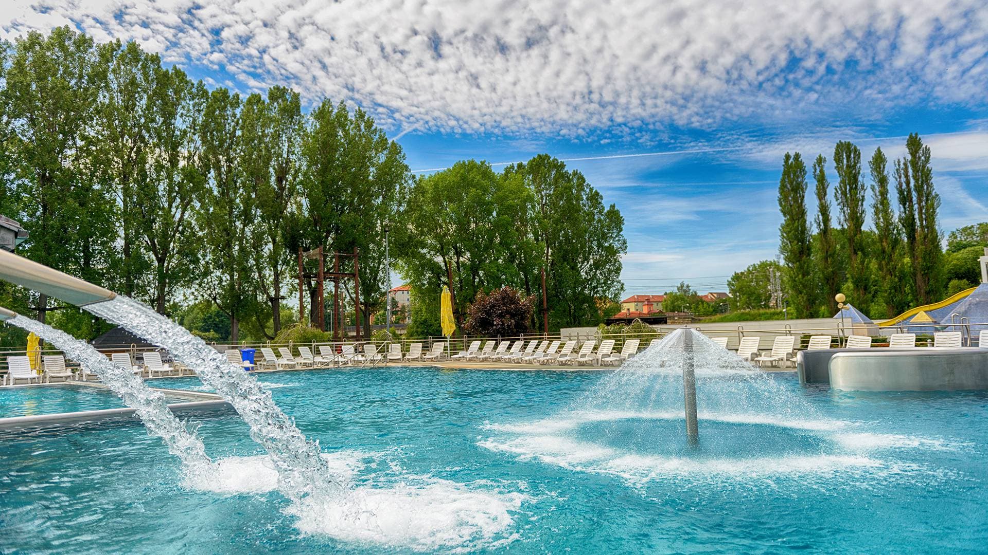 Odkryte baseny termalne AquaCity Poprad